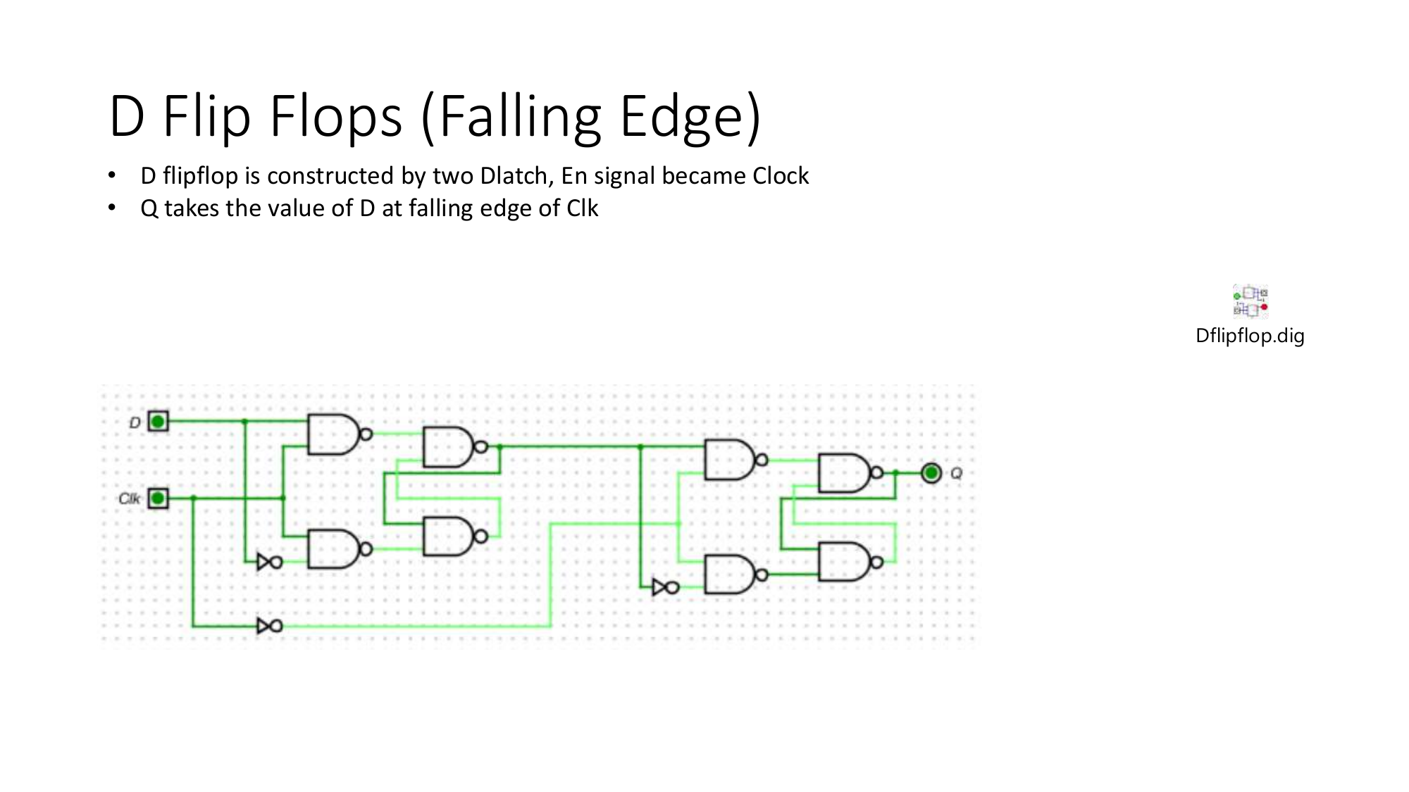 D flip-flop (edge triggered)